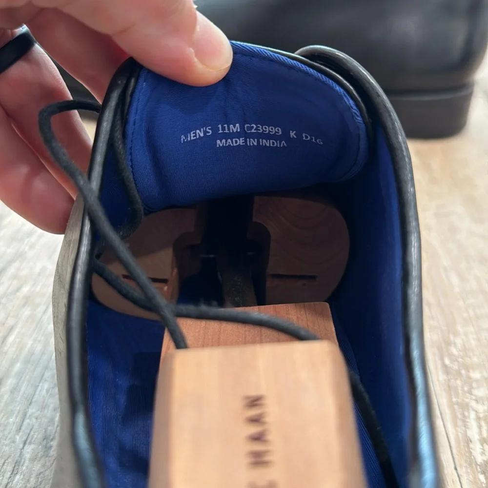 Cole Haan Grand os wingtip Oxford Black size 11 - Picture 3 of 6